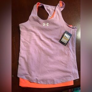 UnderArmour Girls’ racer back tank, Size M, NWT